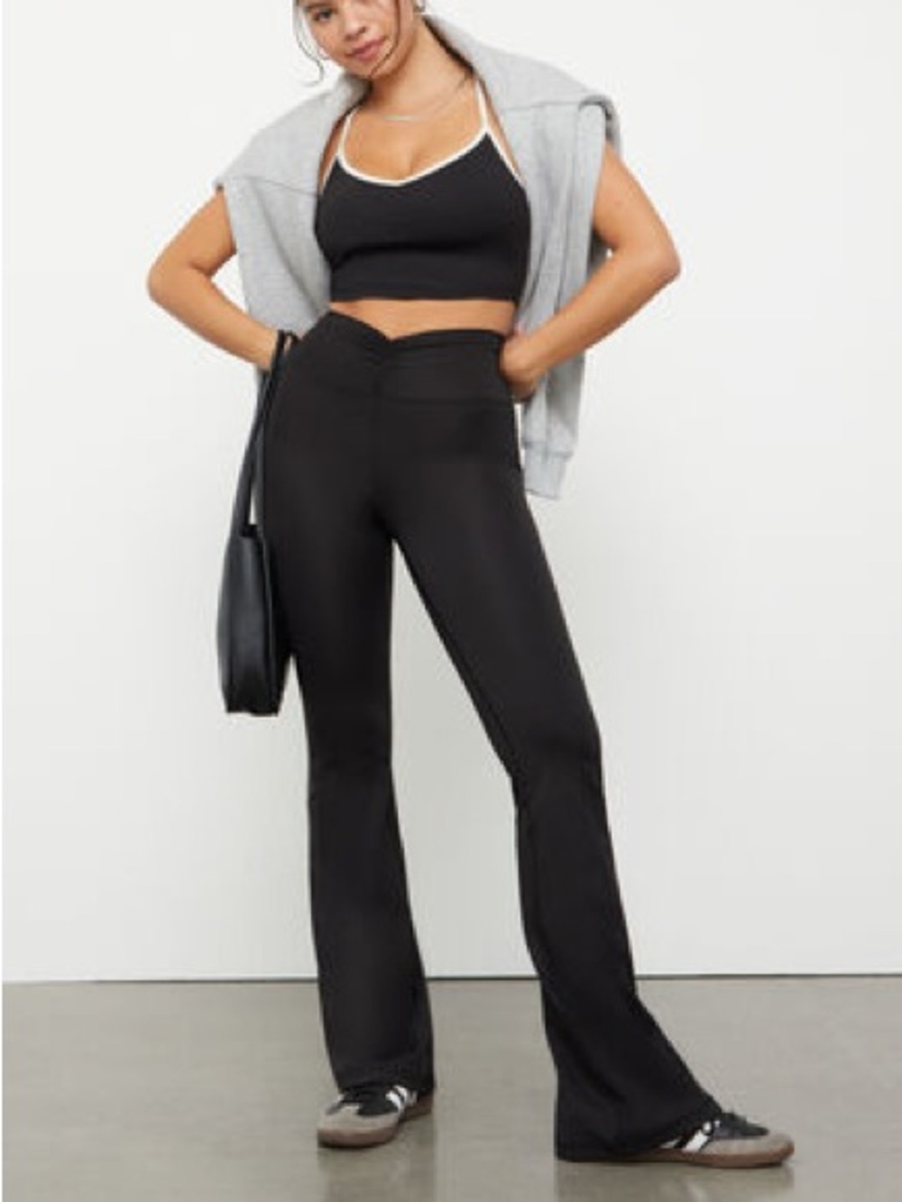 Pacsun Pac 1980 Cinched Front Flare Leggings
